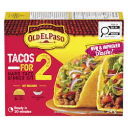 Old El Paso Tacos for 2 Hard Taco Dinner Kit - 94 g | Loblaws