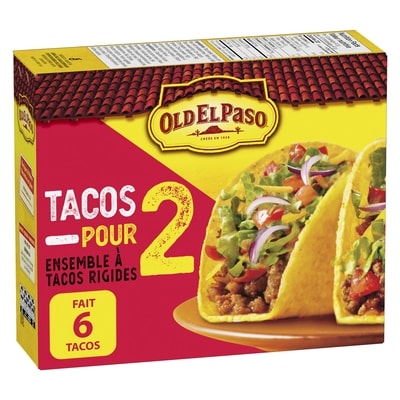 Old El Paso Tacos Pour 2 Ensemble de Dîner, Taco Rigides 94 g, 4,24 $/100g