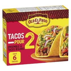 Old El Paso Tacos Pour 2 Ensemble de Dîner, Taco Rigides 94 g, 4,26 $/100g