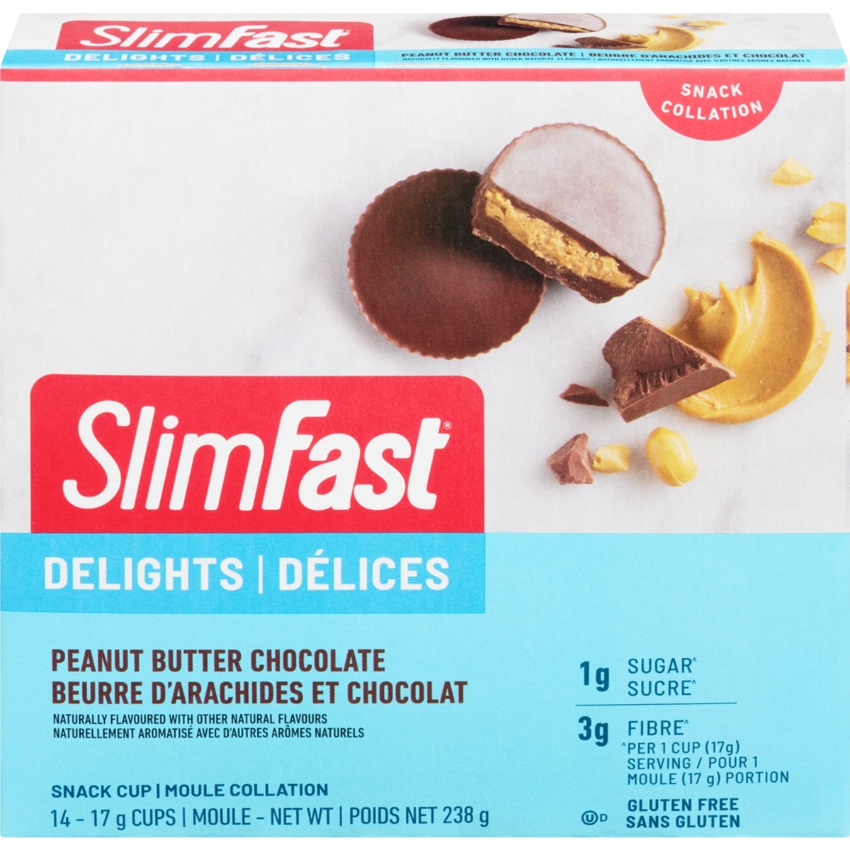 Slimfast Peanut Butter Cup 238 g, $7.94/100g