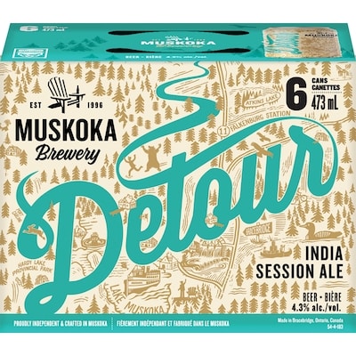 Muskoka Detour Session Ale (ID required at pick-up) 6x473.0 ml, $0.75/100ml