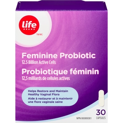 Life Brand Feminine Probiotic, 30 Capsules 30 ea, $0.93/1ea