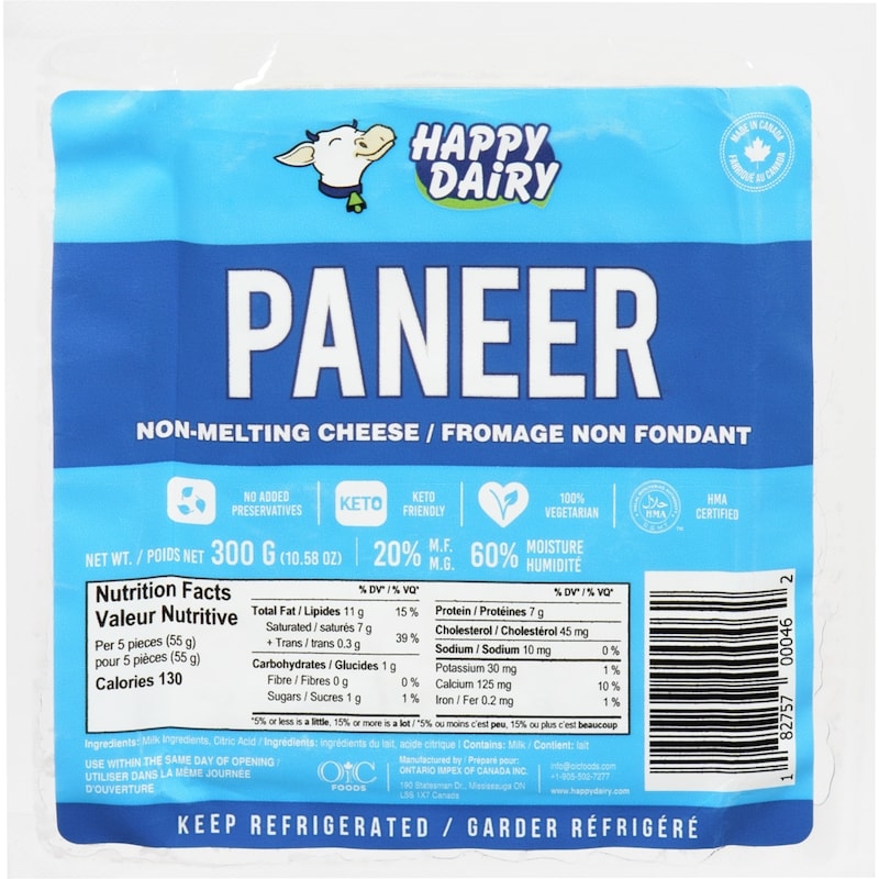 Non-Melting Cheese Paneer 20% M.F.