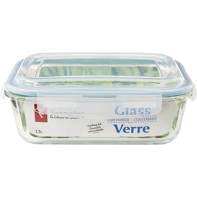 President's Choice 1520Ml Rect Glass Storage 1 ea, $11.00/1ea