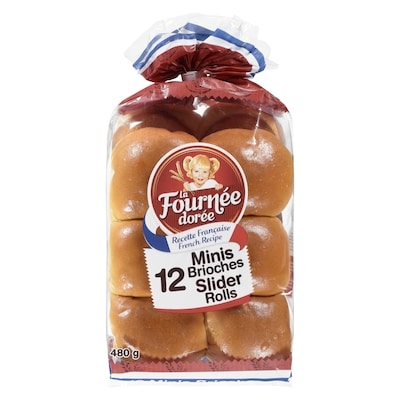 La Fournée Dorée Mini Brioches (12) 480 g, 1,25 $/100g