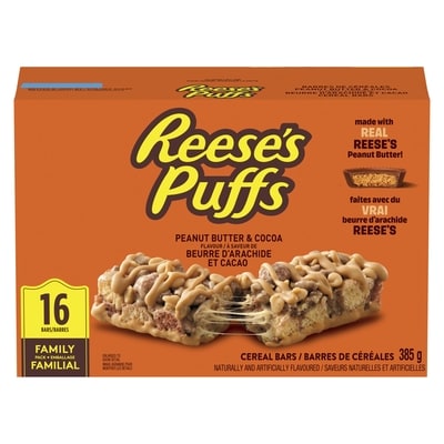 Puffs Peanut Butter & Cocoa Flavour Cereal Bars