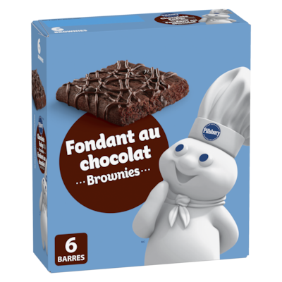 Pillsbury Barres brownies Fondant au chocolat 6 barres 150 g, 2,50 $/100g