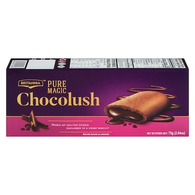 Britannia Chocolush Biscuits Fourrés Au Chocolat 75 g, $2.39/100g