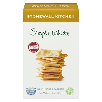 Stonewall Kitchen Gluten-Free Simple White Crackers 125 g, $8.79/100g