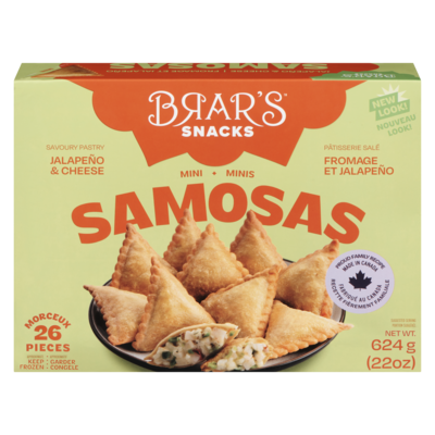 Gajar Halva Brars Samosa Jallpeno Cheese 624 g, 1,04 $/100g
