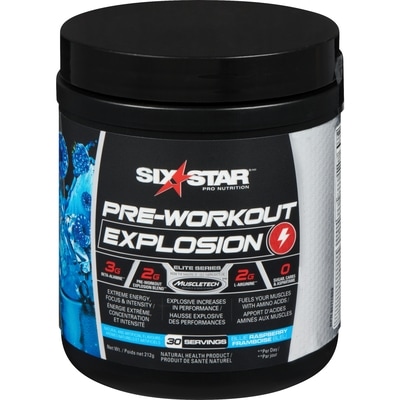 Six Star Pre-Workout Powder, Explosion  207 g, $14.49/100g