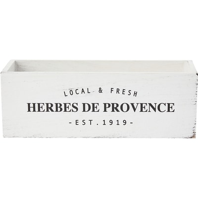 Life at Home Wooden Box, White 1 ea, $4.00/1ea