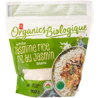PC Organics Organic White Jasmine Rice 900 g, $0.89/100g