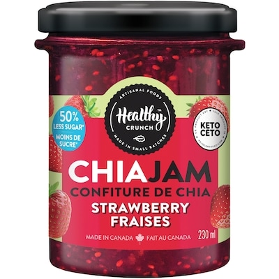 Healthy Crunch Confiture De Fraises Chia 250 ml, 4,34 $/100ml