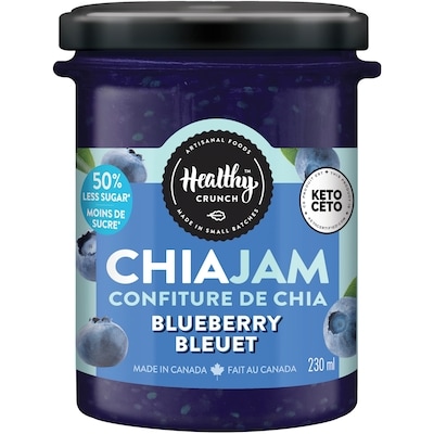 Healthy Crunch Confiture De Myrtille Et Chia 250 ml, 4,34 $/100ml