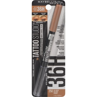 Maybelline Tattoo studio crayon à sourcils longue tenue 250 blond 0.7 g, 2 212,86 $/100g