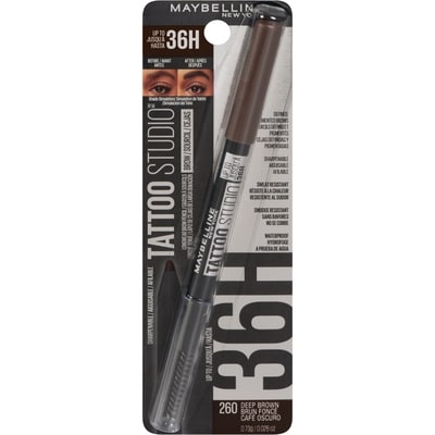 Maybelline Tattoo Studio Longwear Brow Pencil 260 Deep Brown 0.7 g, $1,712.86/100g