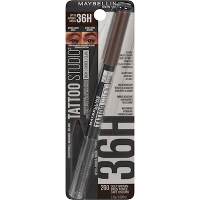 Maybelline Tattoo studio crayon à sourcils longue tenue 260 brun foncé 0.7 g, 2 212,86 $/100g