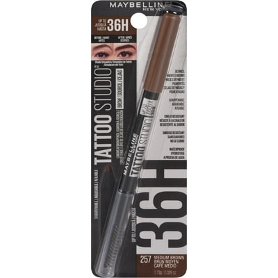 Maybelline Tattoo studio crayon à sourcils longue tenue 257 brun moyen 0.7 g, 2 212,86 $/100g