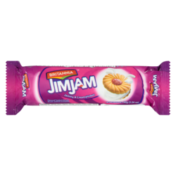 Britannia BRITANIA JIM JAM CREAM BISCUIT 100 g, 1,00 $/100g