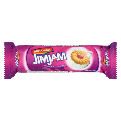 Britannia BRITANIA JIM JAM CREAM BISCUIT 100 g, 1,00 $/100g