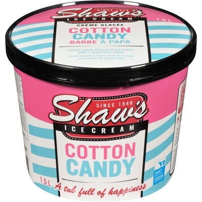 Shaw's Ice Cream Cotton Candy 1.5 l, $0.63/100ml