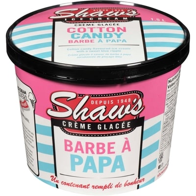 Shaw’s Shaw Ice Cream Cotton Candy 1.5 l, 0,63 $/100ml