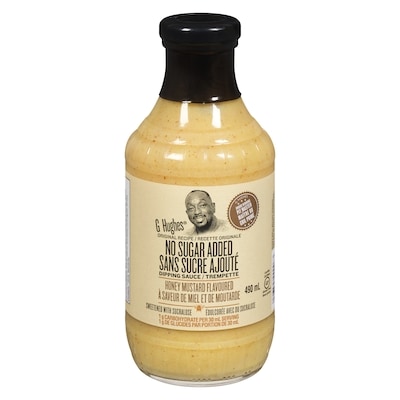 G Hughes Smokehouse Sans Sucre Sauce moutarde au miel Dip 490 ml, 1,63 $/100ml