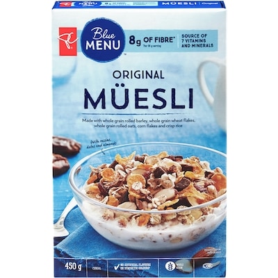 PC Menu Bleu Müesli original 450 g, 1,11 $/100g
