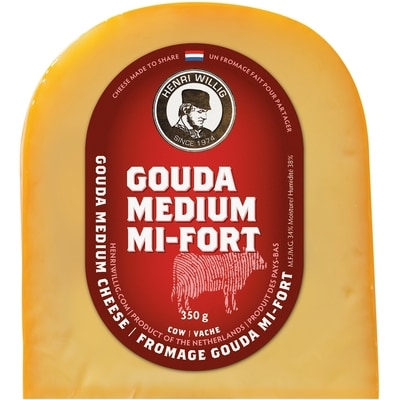 Henri Willig Med Gouda 350 g, $3.28/100g