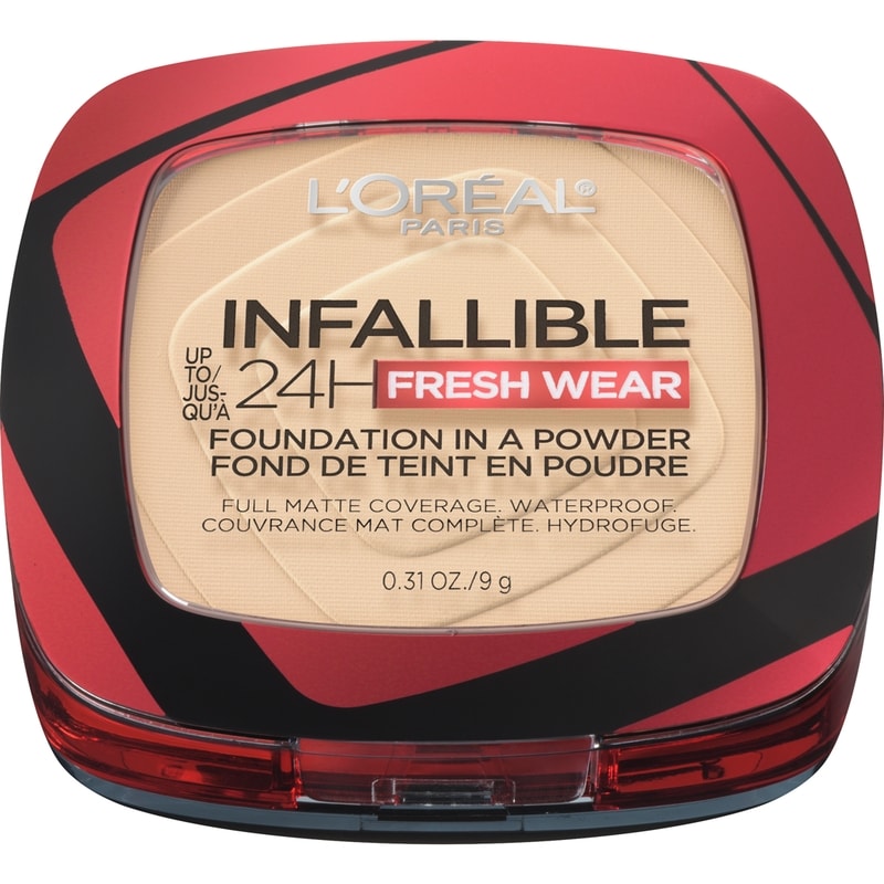 Infallible 24H Fresh Wear In a Powder Foundation, Waterproof Matte Finish