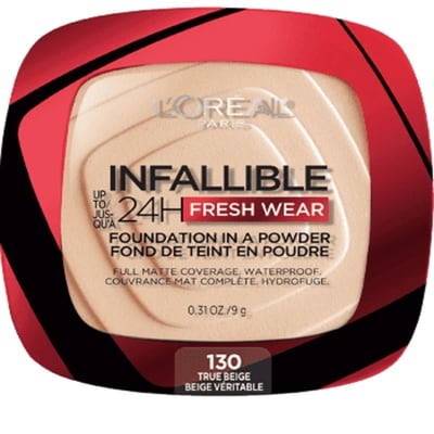 L'Oreal Paris Infallible 24H Fresh Wear In a Powder Foundation, Waterproof Matte Finish 9 g, $255.44/100g