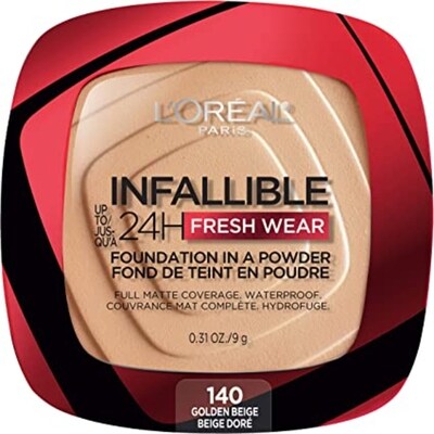 L’Oréal 140 Beige Doré Fond De Teint En Poudre 9 g, 255,44 $/100g