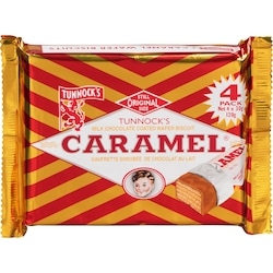 Tunnock’s Caramel Gaufrette Enrobée De Chocolat Au Lait 120 g, 2,49 $/100g