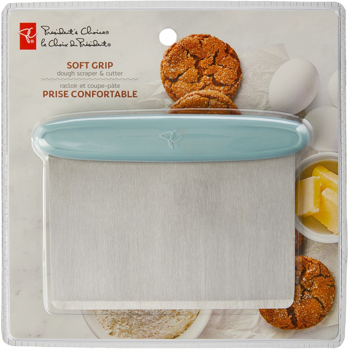 le Choix du Président Racloir et coupe-pâte à manche en silicone 1 ea, 13,00 $/1ch