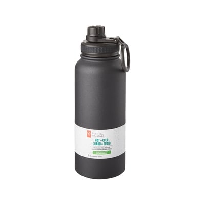 le Choix du Président Bouteille d'eau en acier inoxydable à double couvercle 1L 1 ea, 22,00 $/1ch