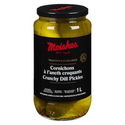 Moishes Kosher Dill Pickles  1 l, $0.60/100ml