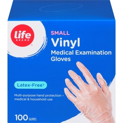 Life Brand Vinyl Medical Exam Gloves 100ct S 100 ea, $0.21/1ea
