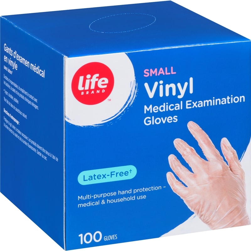 Vinyl Medical Exam Gloves 100ct S