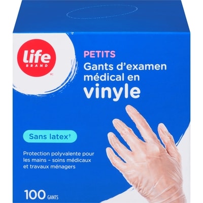 Life LB GANT D'EXAMEN VINYLE 100 ea, 0,23 $/1ch