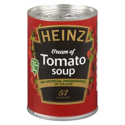 Heinz Cream Of Tomato Soup 400 g, $1.00/100g