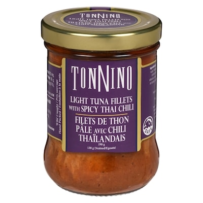 Tonnino Light Tuna Fillets With Spicy Thai Chili 190 g, $4.99/100g