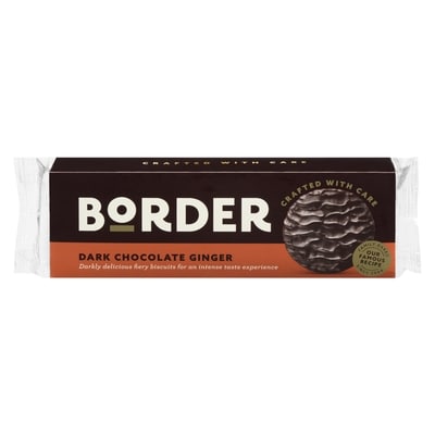 Border Dark Chocolate Gingers Beautifully Crafted Biscuits 150 g, $4.33/100g