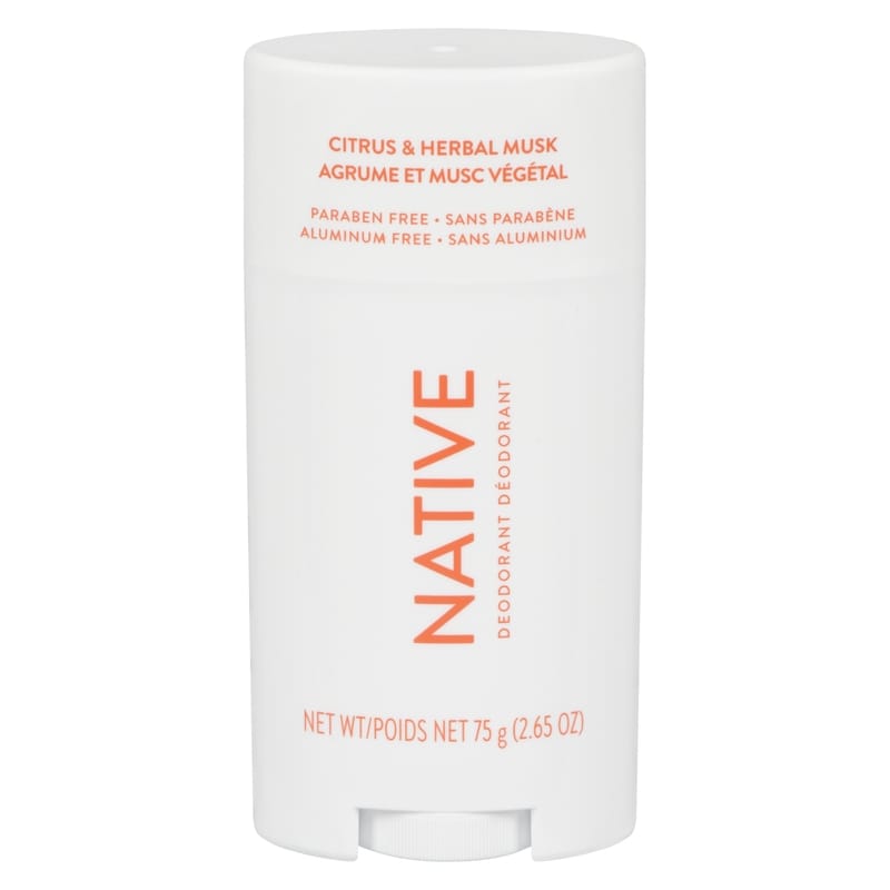 Natural Deodorant, Citrus and Herbal Musk, Aluminum Free