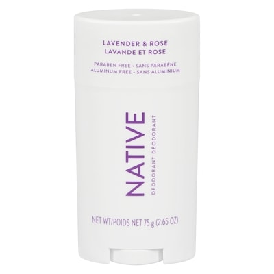 Native Natural Deodorant, Lavender and Rose, Aluminum Free 75 g, $23.99/100g