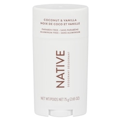 Native Desodorisant sans aluminium, noix de coco et vanille  75 g, 23,99 $/100g