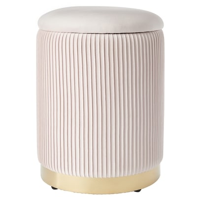 Life at Home Pleated Storage Blush 1 ea, $40.00/1ea
