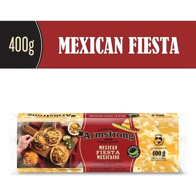 Armstrong Mexican Fiesta Marble Cheddar with Jalapeño Cheese 400 g, $1.22/100g