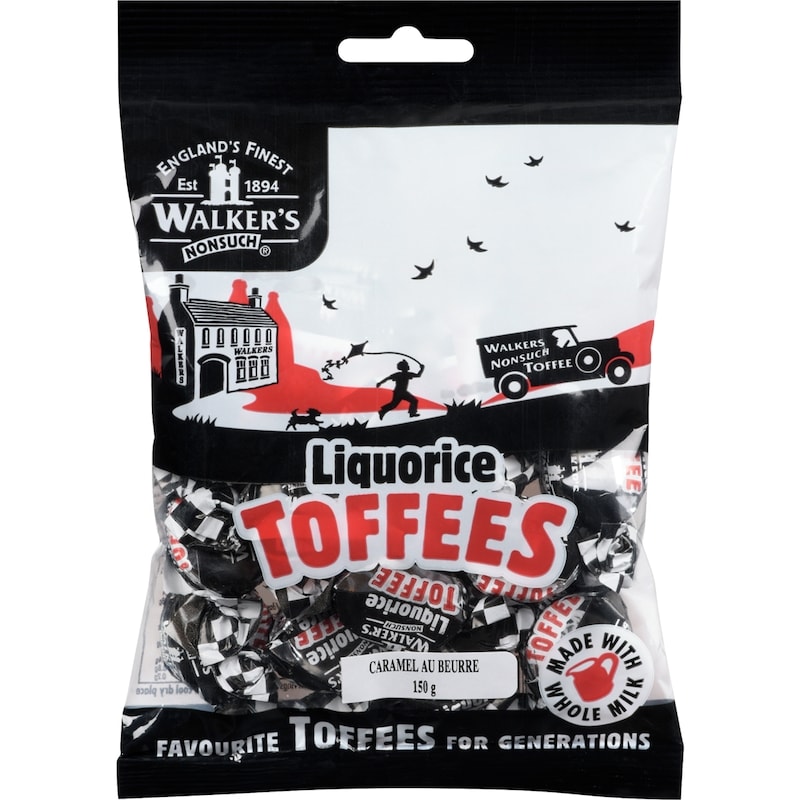 ＊licorise＊ Walkers Toffee Bags Liquorice - 150 g | Dominion Stores of