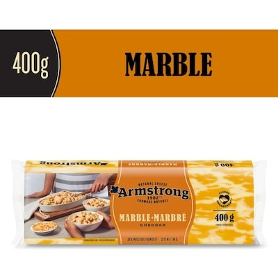 Armstrong Marble Cheddar Cheese 400 g, $1.19/100g